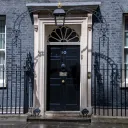 The entrance to 10 Downing Street in London